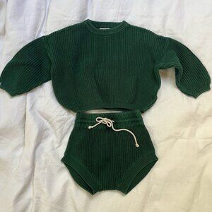 Our Folk knit set - sweater and bloomers